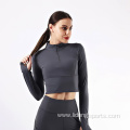 Wholesale Women Gym Long Sleeve Yoga Shirt